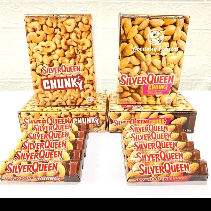 silver queen chungky bar 30g cashew 1