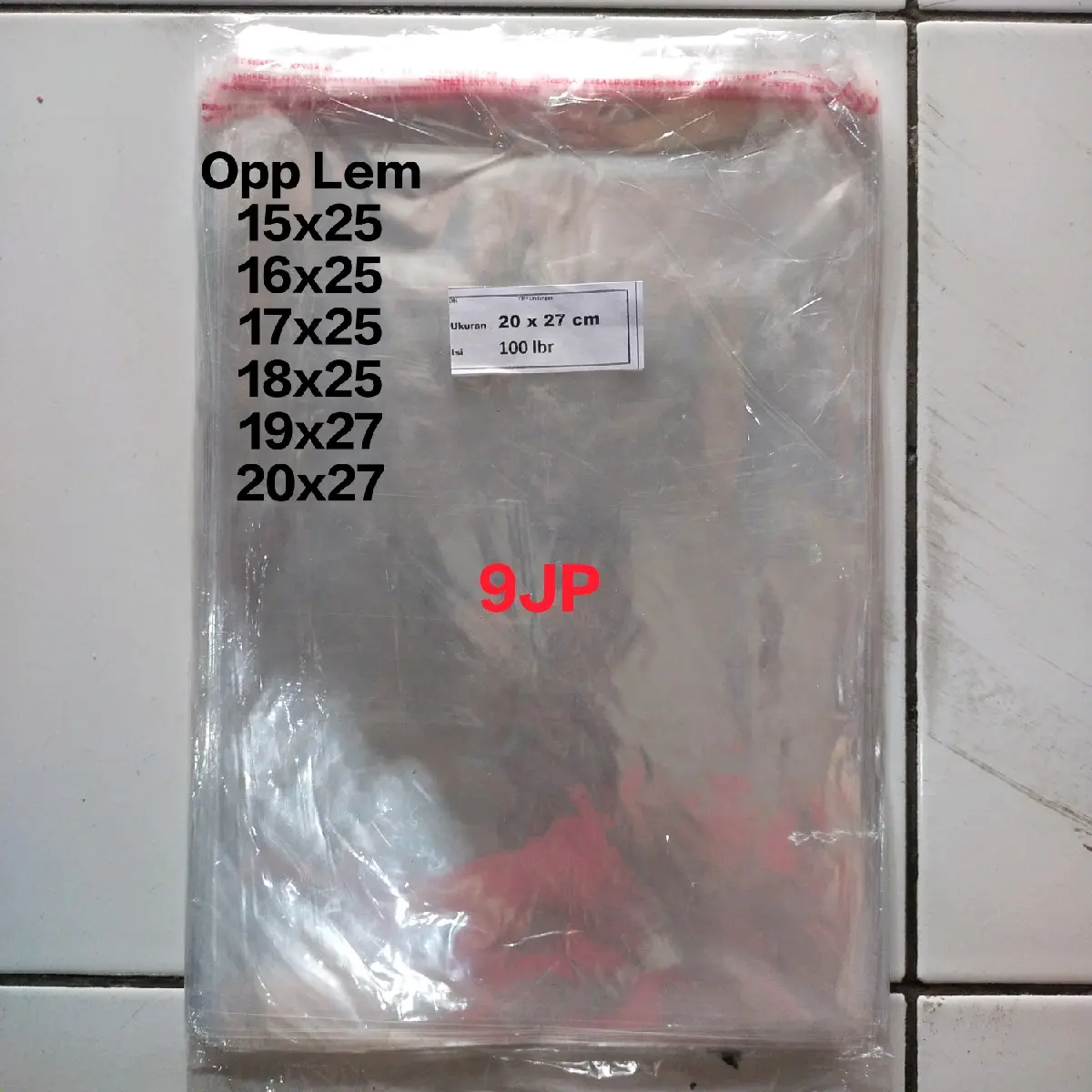 Plastik Opp Lem Bening uk 20x27 isi 100 Lembar - Shop | Tokopedia