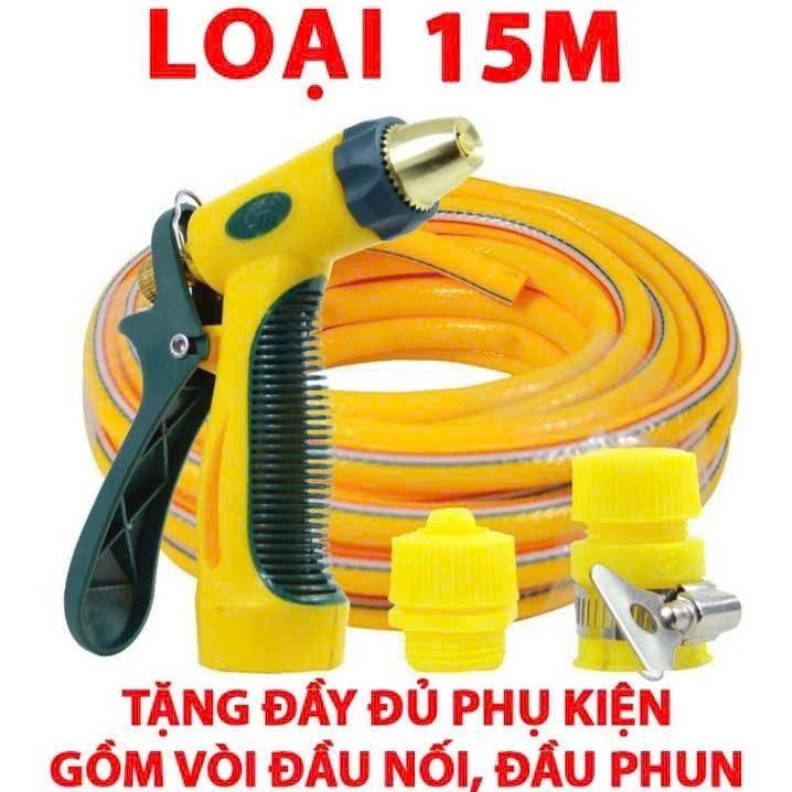 BỘ VÒI RỬA TĂNG ÁP LỰC & DÂY NHỰA PVC DẺO , VÒI TƯỚI CÂY - RỬA XE GIA ĐÌNH 6 CHẾ ĐỘ SỊT TIỆN DỤNG DÂY 5.10.15.20 MÉT 2