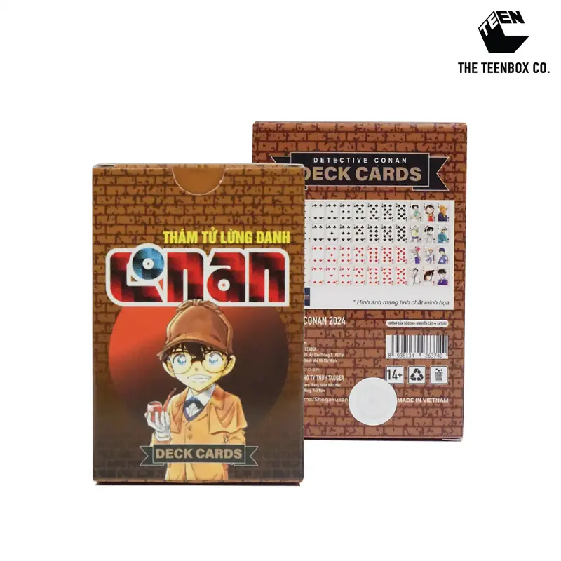 Bộ Bài Tây 54 Lá Conan Thám Tử Lừng Danh - Sản Phẩm Có Bản Quyền, Phân Phối Bởi Teenbox Thẻ Bài Cards 0