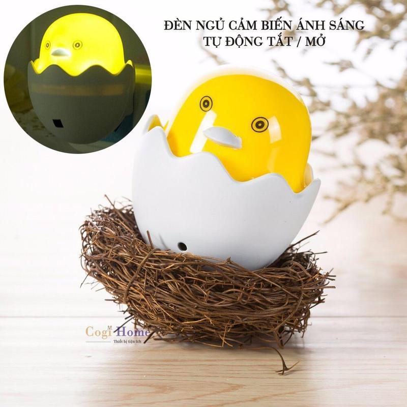 Đèn Ngủ Mini Cảm Biến Ánh Sáng Hình Con Vịt Gắn Tường Cute