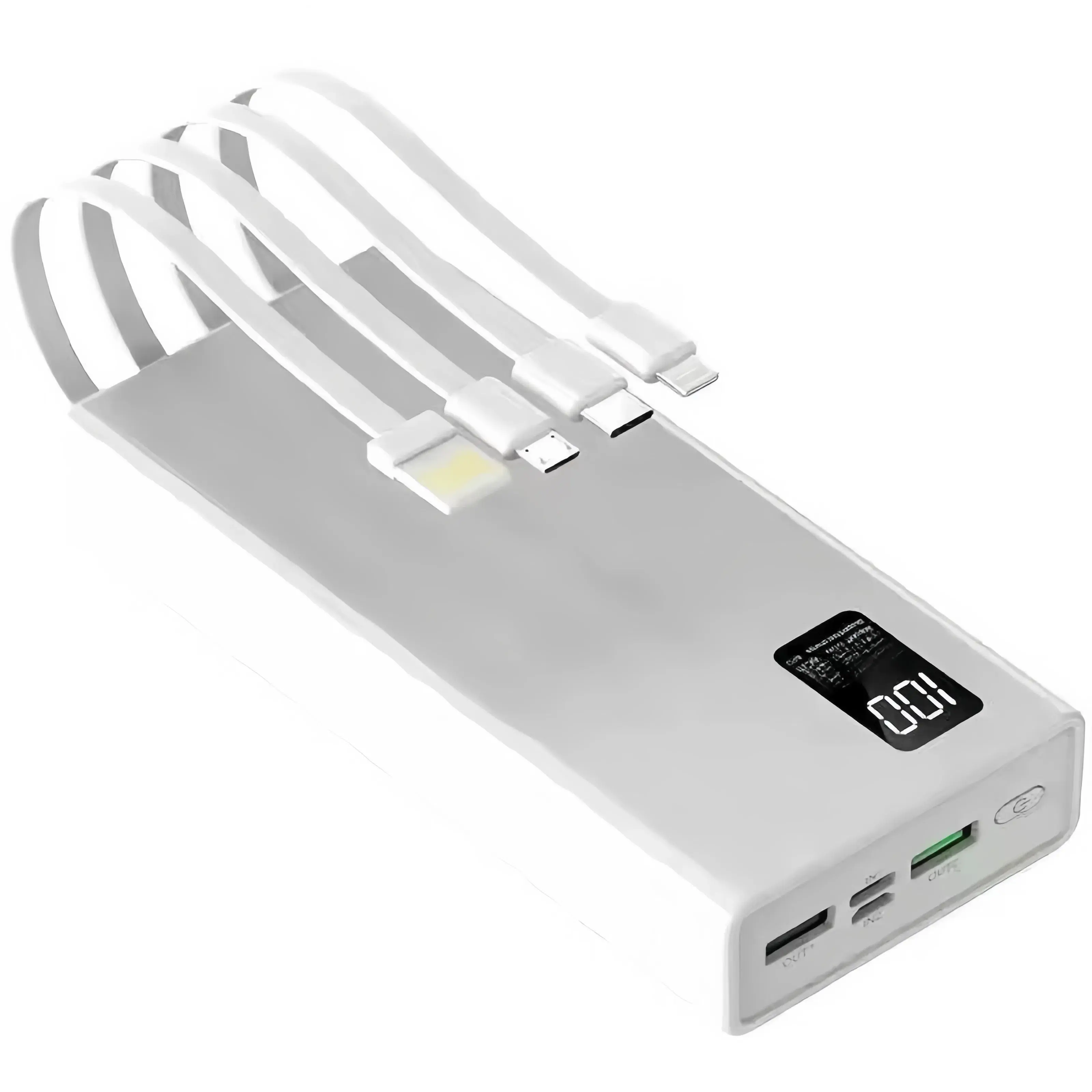 (04)(Sạc siêu nhanh)Pin dự phòng 20.000-30.000mAh, tích hợp 4 dây sạc, có màn hình hiển thị. Pin dự phòng dung lượng lớn 20.000mAh. Phù hợp với mọi loại điện thoại di động, USB. Cáp sạc Type-C. Pin dự phòng Phụ kiện điện thoại di động | BigBuy360 - bigbuy360.vn