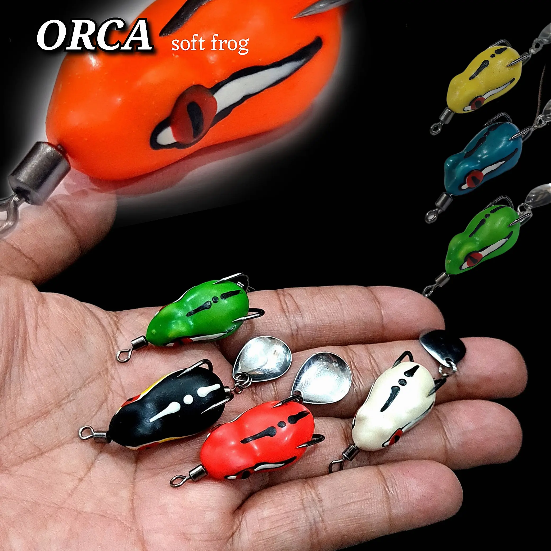 umpan kodok 3 cm / mini  soft lure 3 cm