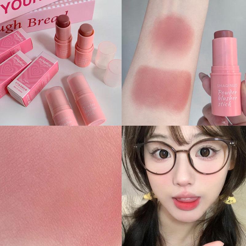 Product Introduction of Natural Cheek Blush Stick Moisturizing Blusher Balm Blush Waterproof Sticks Peach Nourish Contour Eyeshadow Rouge Blush Makeup 4