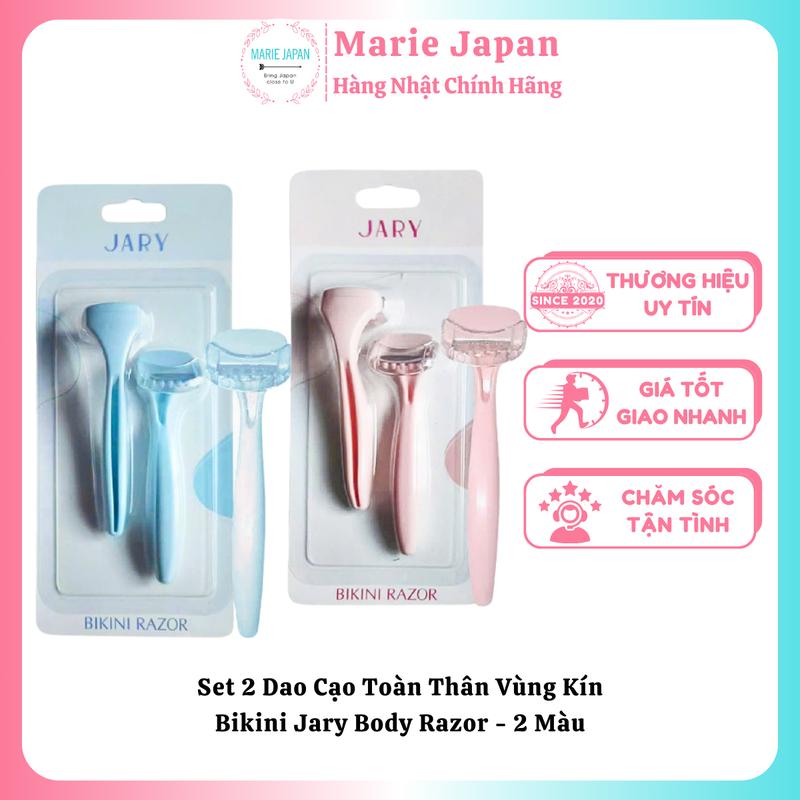   CHE TÊN  Set 2 Dao Cạo Toàn Thân Vùng Kín Bikini Jary Body Razor - 2 Màu 