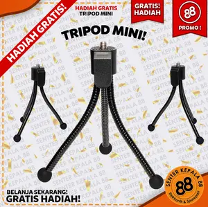 Tripod Mini Untuk Senter Kepala