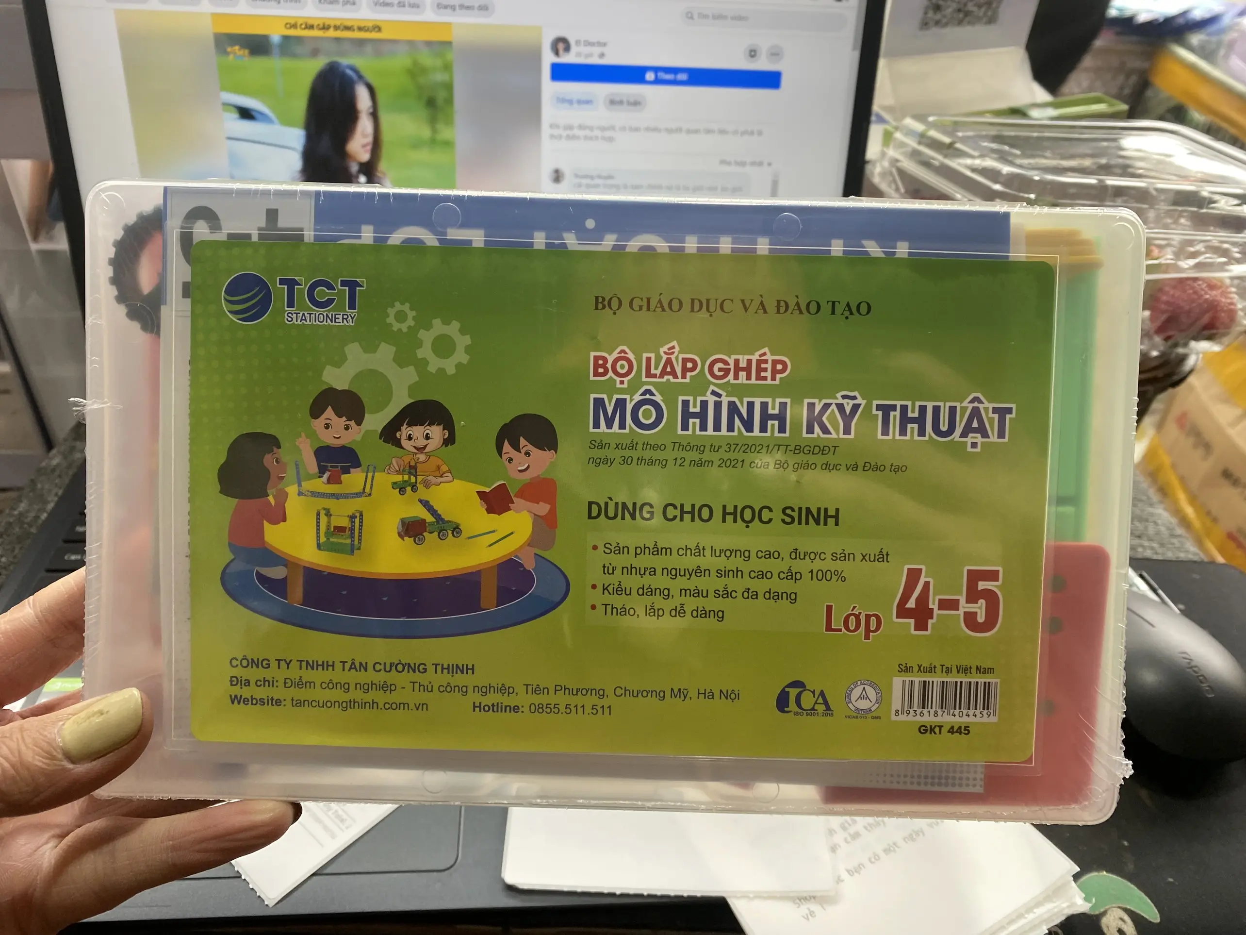 Bộ lắp ghép mô hình kĩ thuật lớp 4+5