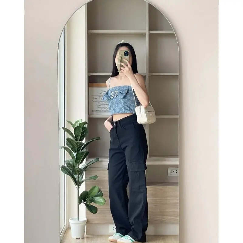 CELANA JEANS HIGHTWAIST CARGO PREMIUM 2