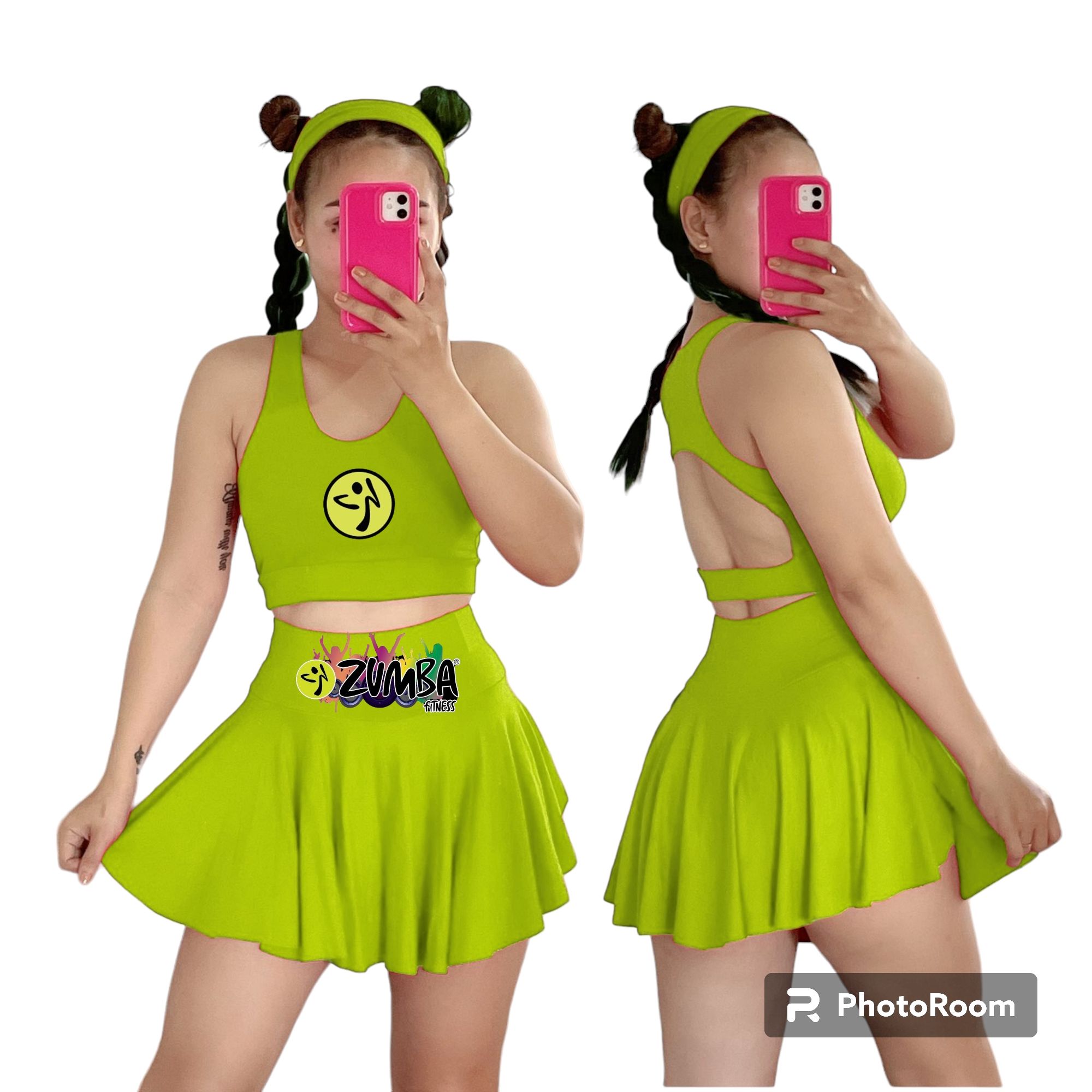 Zumba skort-skirt with short uniform or Terno_voghion.com