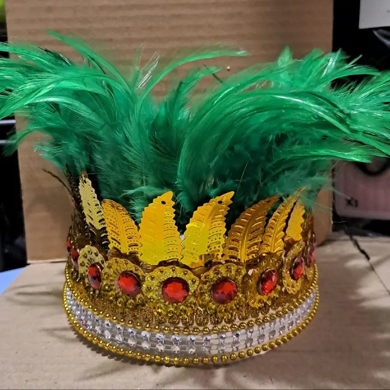 mahkota bulu asesoris bulu mahkota ikat kepala hairdo bulu asesoris adat kalimantan 1