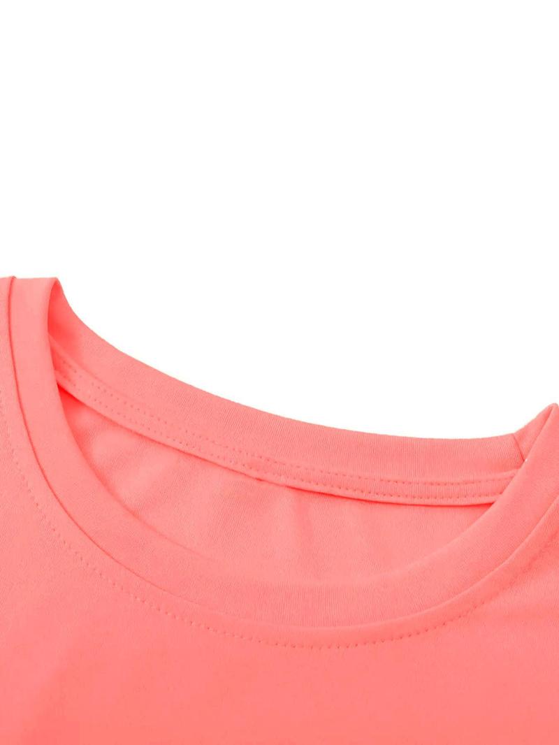 Product Introduction of Women's Letter & Hat Print Round Neck Graphic Tee, Vintage Trendy Casual Half Sleeve T-shirt for Daily Wear, Ladies Summer Clothes 3
