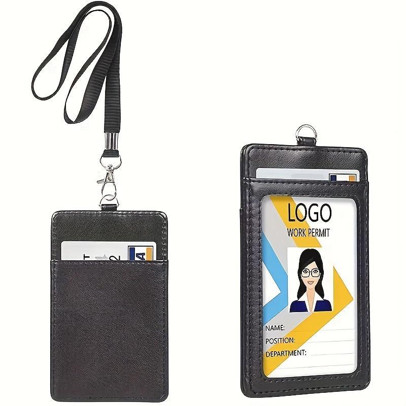Product Introduction of Identification Badge Holder & Lanyard Set, 1 Count Identification Credit Card Badge Holder with Lanyard, Office Stationery & Supplies for Dormitory Bank Workplace Hospital 5