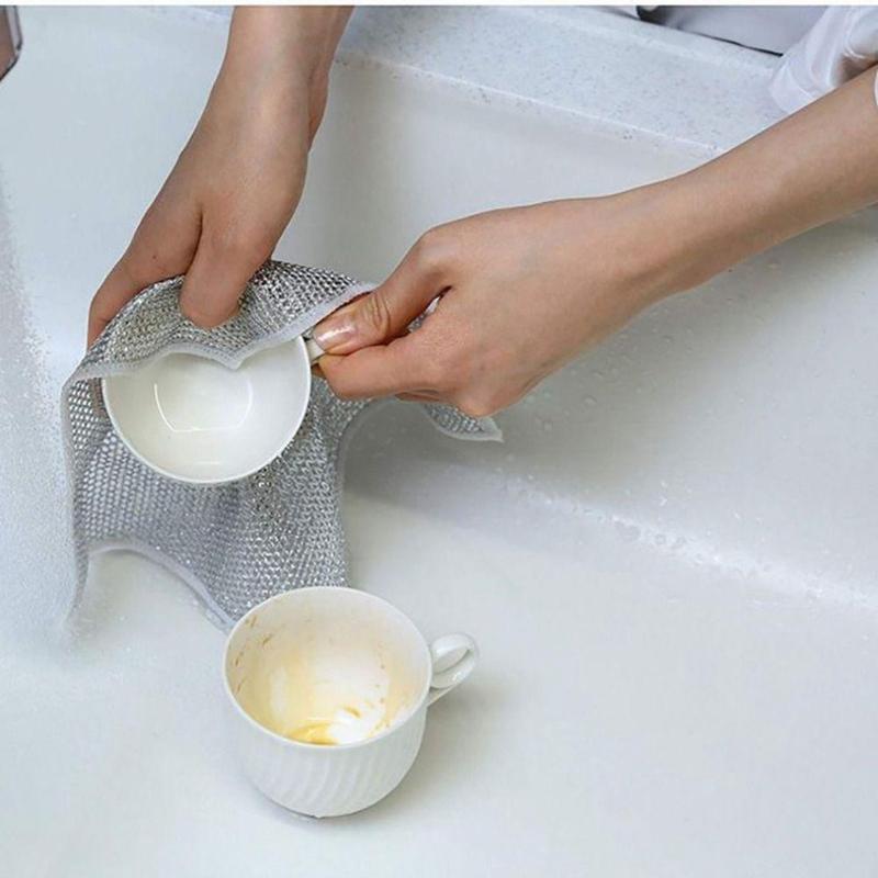Product Introduction of Giẻ Lau Bếp Dây kim khí Không Mài Mòn - Cọ Rửa Xoong Nồi, Bồn Rửa Chén Đa Năng 66