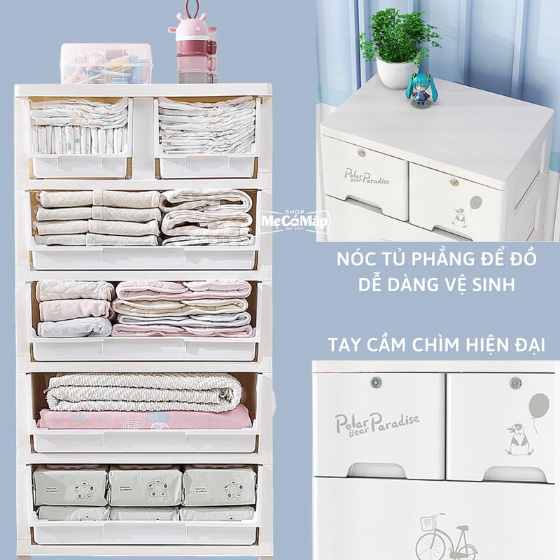 Product Introduction of [ĐA KHO] Tủ Quần Áo Nhựa Nhiều Ngăn Có Bánh Xe ,Tủ Nhựa Cho Bé Pakey Mẫu Mới Nhất 2024 22