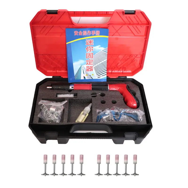 Máy tán Đinh Hạt Nổ Máy ghim đinh hạt nổ Mẫu Mới Nhất 2024 + tặng 100 đinh + bộ phụ kiện + hộp đựng may  bandinh may  bandinhbetong 3