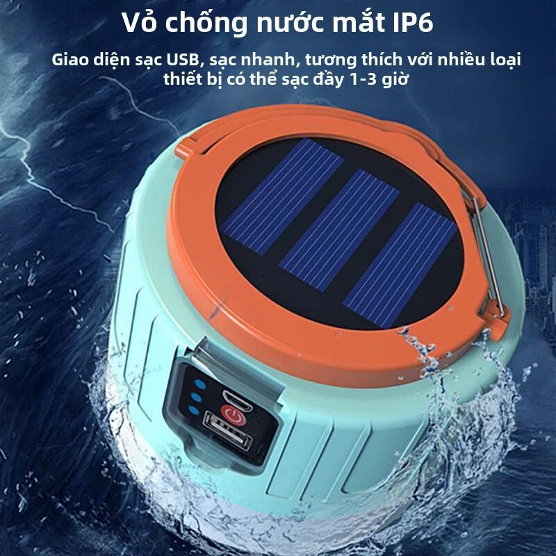 Product Introduction of Đèn LED Năng Lượng Mặt Trời 1000W Đèn Lồng Cắm Trại USB Chống Nước Sạc Di Động Lều Ngoài Trời Đèn Khẩn Cấp BBQ Đi Bộ Đường Dài 44