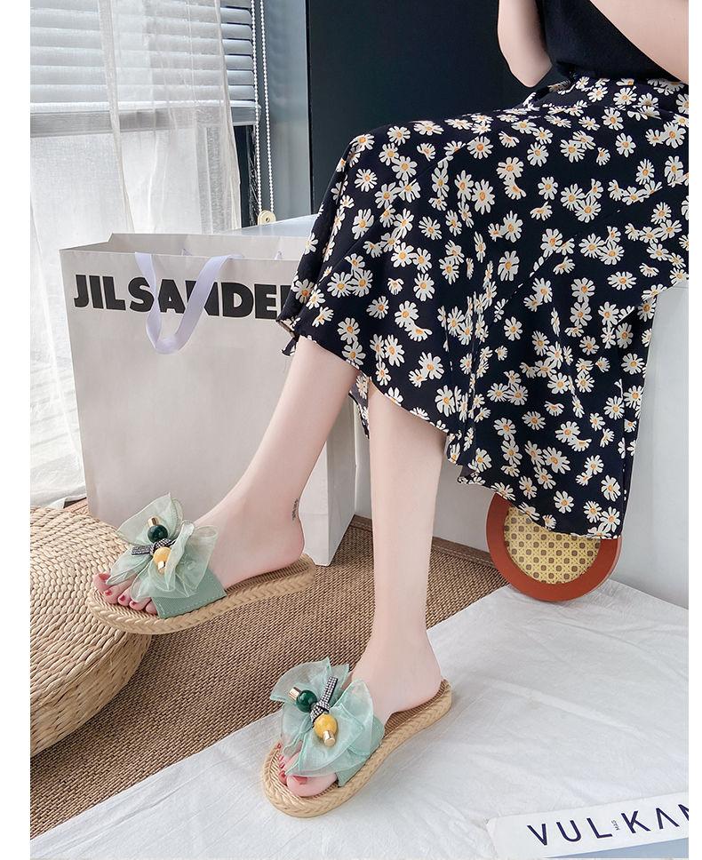 Product Introduction of Dép Đi Ngoài Trời, Dành Cho Nữ, Thời Trang Mới Mùa Hè 2024, Thích Hợp Cho Kỳ Nghỉ Bờ Biển, Dép Xỏ Ngón Đế Bằng Chống Trượt, Giày Đi Biển 8