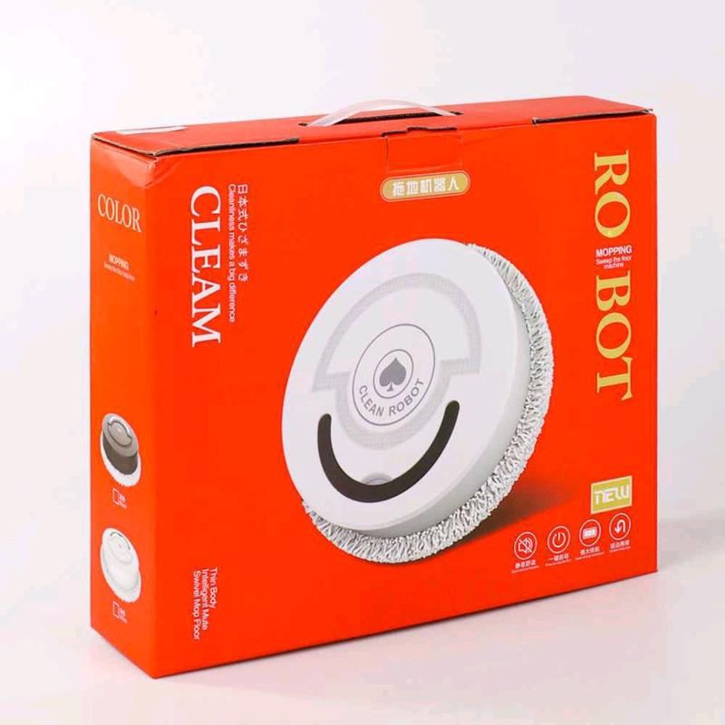 CLEAM Clean Robot Intellegen Mopping Robot Mesin Pengepel Lantai - TDJ-08 - PLRT (Varian:Putih- Kode: 7RHR88WH ) Pembersih Kabel 8