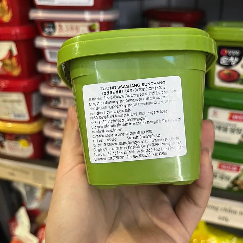Tương ssamjang chấm thịt nướng luộc daesang hàn quốc 4