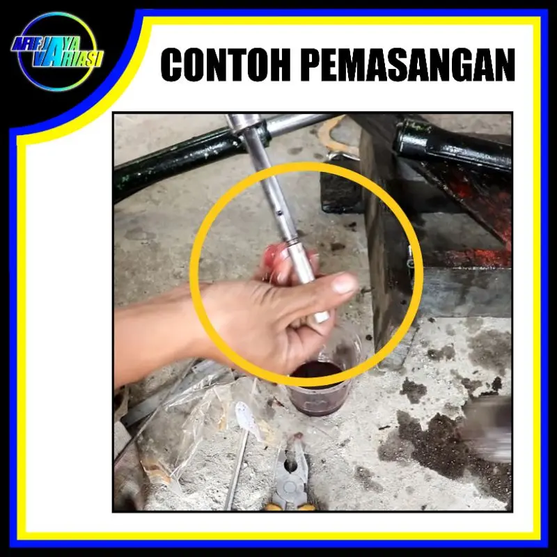 Peninggi Shock Skok Depan Sambungan Shok Motor Matic Metik Bebek Tinggi 4cm 6cm 8cm 10cm Crom 4
