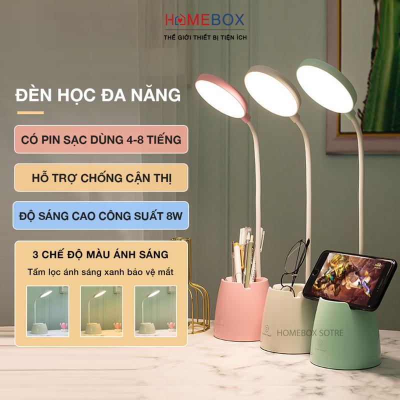 Đèn Học Tích Điện LED 3 Màu Sáng Chống Cận Thị Bảo Vệ Mắt, Đèn Học Để Bàn Thiết Kế Gấp Gọn Tiện Lợi