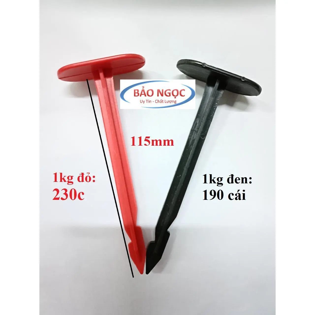 1kg đinh ghim màng phủ nông nghiệp ghim cố định bạt trải cỏ màu đen và đỏ