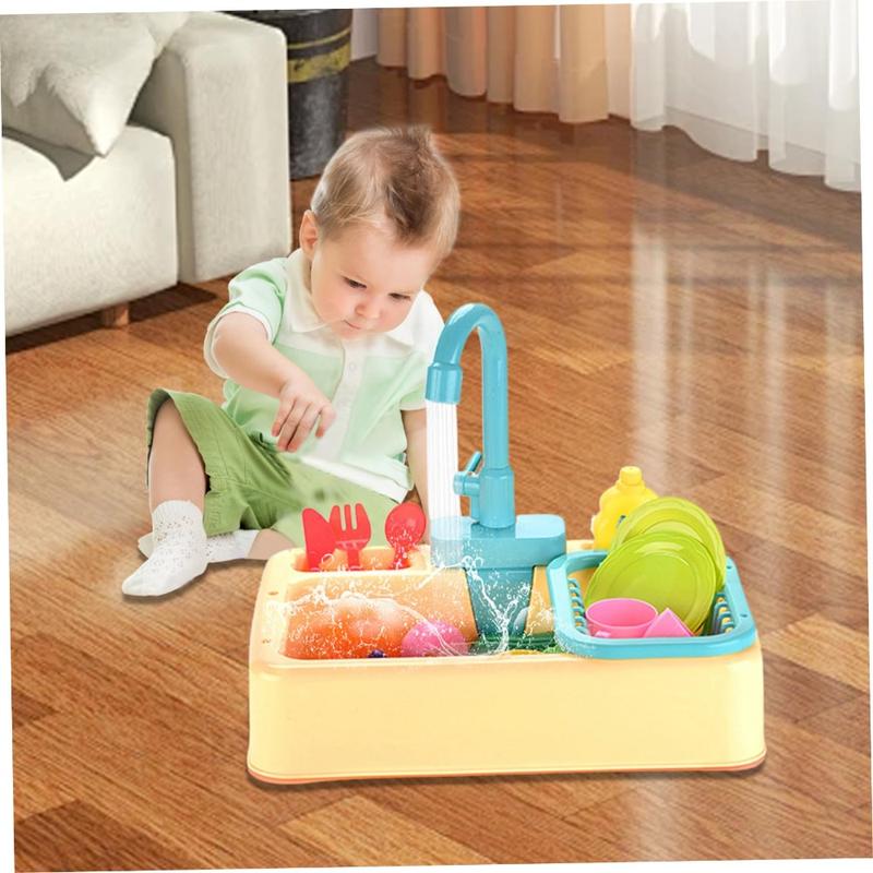 Đồ chơi thay thế vòi nhà bếp, có thể xoay được, với nước Chạy, làm bằng nhựa, đồ chơi bồn rửa nhà bếp, đồ chơi vòi mô phỏng, thích hợp để chơi giả vờ, cho bồn rửa 4