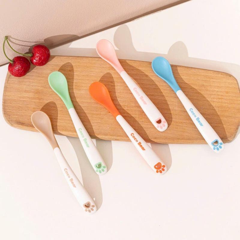 Thìa Ăn Dặm Báo Nóng Cocobear Kèm Hộp - Đồ Dùng Dụng Cụ Ăn Dặm Cho Bé