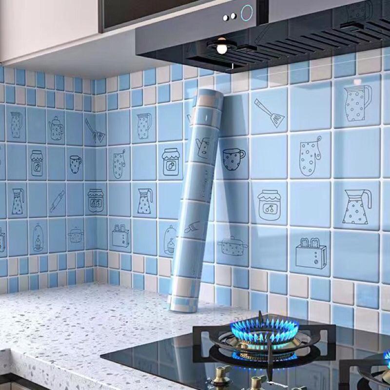 Decal dán tường, Decal dán bếp, dán tủ, dán bàn khổ rộng 60cm chống dầu mỡ và chịu nhiệt độ cao nhiều mẫu mới mã Decor Phòng