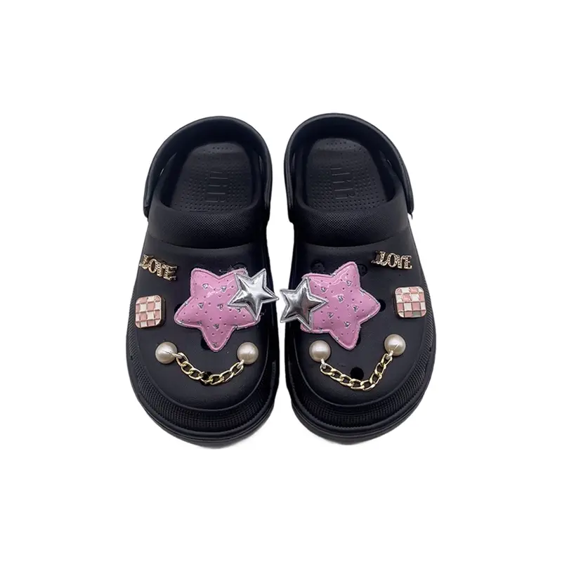 Sandal Wanita Dewasa 2025 Baim Sandal Baru Sandal Fashion Gratis Aksesori Sepatu DIY 6