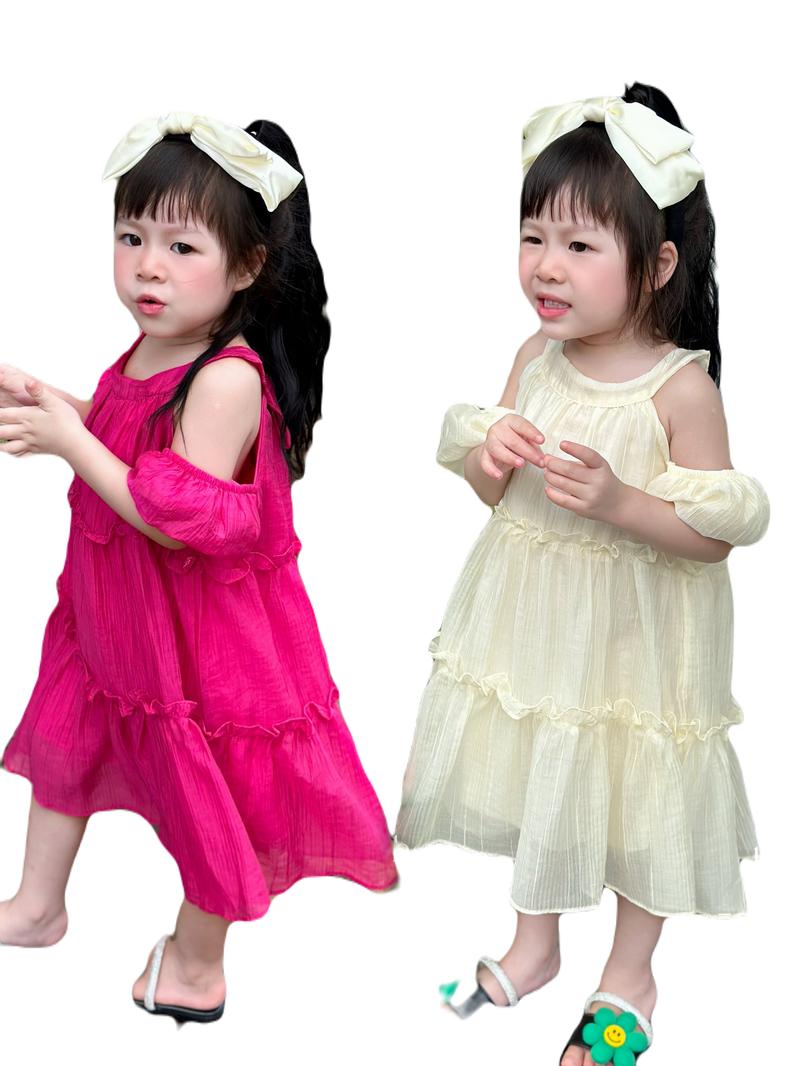 Product Introduction of Váy bé gái / Váy tơ nhăn bồng bềnh 2