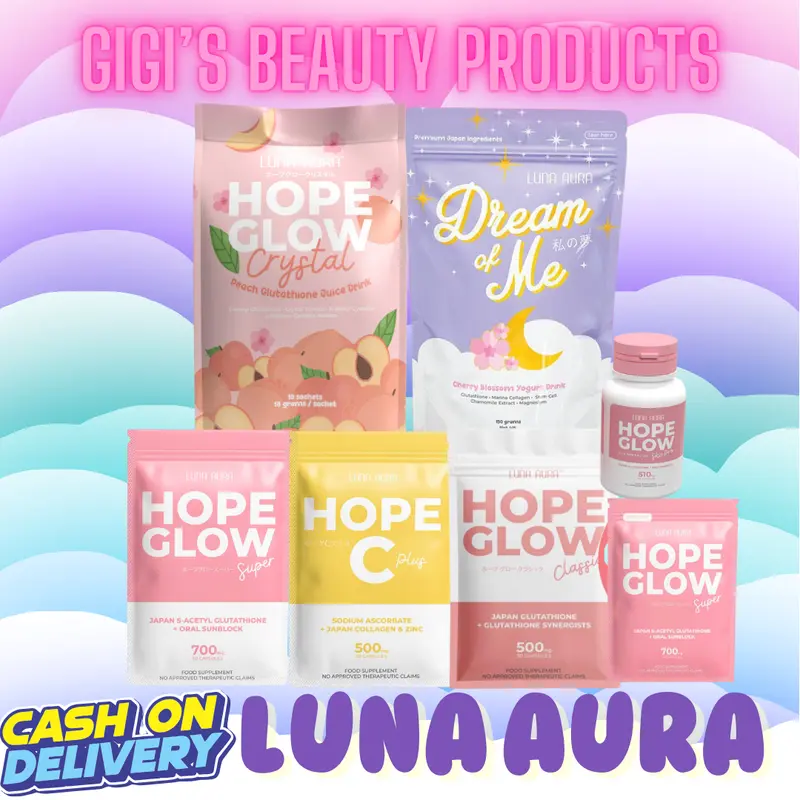 hope glow glutathione review Hope Glow Super, Mini, Skin Pro and Hope C by Luna Aura