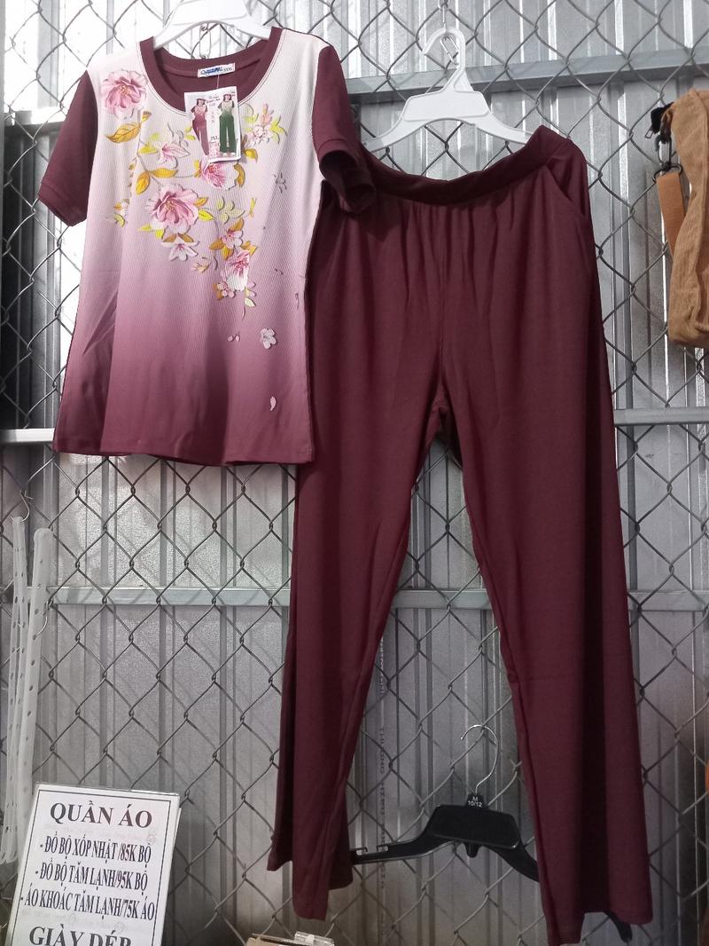 Product Introduction of Đồ bộ trung niên.Sét Bộ Thun Gân Tăm Ống Suông Fom To 45_65kg 16