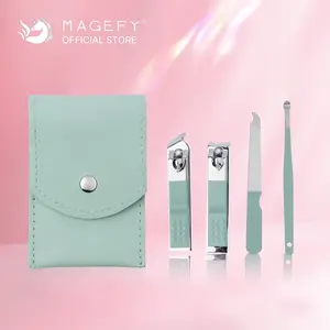 Set Gunting Kuku Manicure Pedicure PREMIUM Profesional 4 in 1 Rose Gold 5 Set Gold 1539 Mempercantik Nail