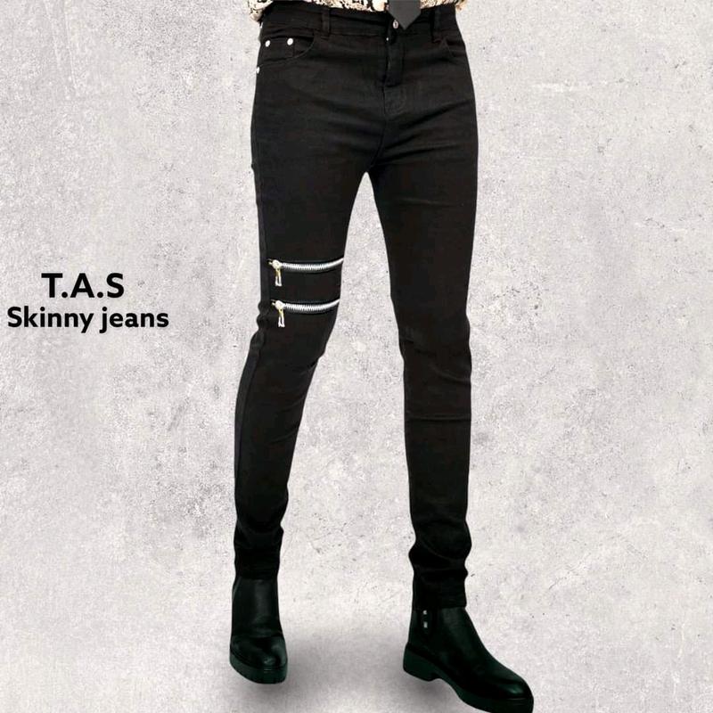 Quần Jean Skinny 2 zip ngang đùi phải Menswear Nam