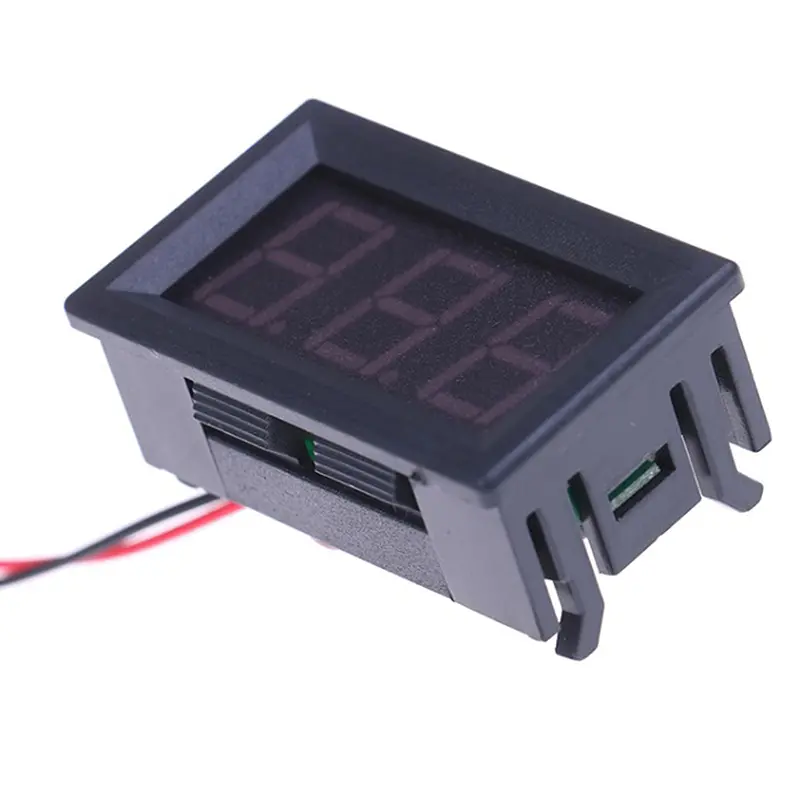 Vôn kế kỹ thuật số DC5V-120V, đồng hồ đo điện áp bảng điều khiển, màu đỏ /Xanh Biển/Xanh Lá cho ô tô và xe máy điện 2