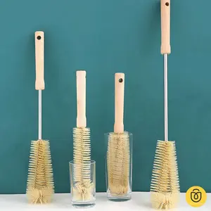 Sikat Pembersih Botol Kitchen Brush Sikat Botol Bottle Cleaning Brush Long Handle Cup Brush - HW031
