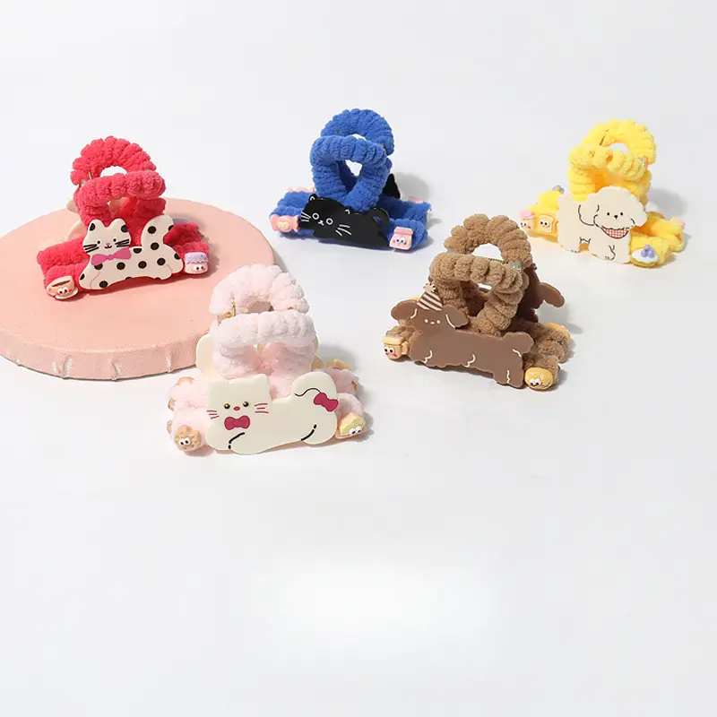 Kẹp Tóc Càng Cua Cho Chó Và Mèo Teddy, Dễ Thương Và Đầy Màu Sắc, Dòng Màu Dopamine, Kẹp Tóc Sau Đầu, Kẹp Tóc Đơn Giản, Phụ Kiện Tóc mịn lông hàn quốc hình độc lạ vô tri 1 bộ đủ có