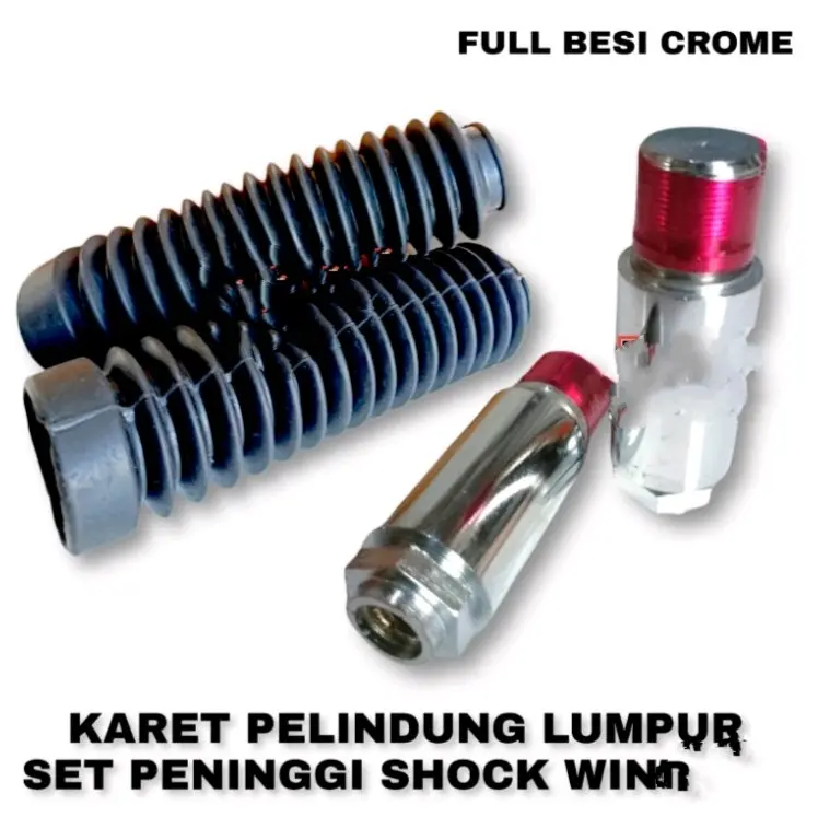 peninggi shock depan 10 CM WIN 100 SET KARET PILIDUNG SHOCK Besi Motorcycle 0