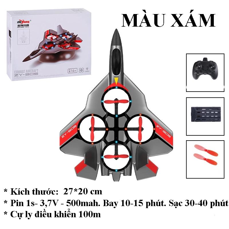 Máy Bay Điều Khiển Su 57 Mini ZY 905. 4 Động cơ tự động Cân Bằng, Tự Giữ Cao Độ, Siêu Bền & Dễ Chơi 8