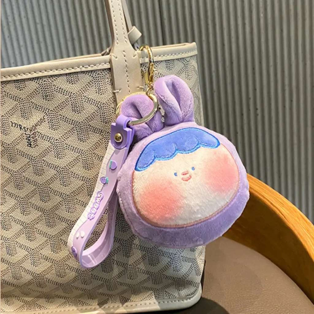 CODพร้อมส่งจากไทยพวงกุญแจ จี้ตุ๊กตาการ์ตูนผลไม้น่ารัก ผ้ากํามะหยี่ขนนิ่ม บรรเทาความเครียด สําหรับห้อยกระเป๋าหรือห้อยกุญแจ