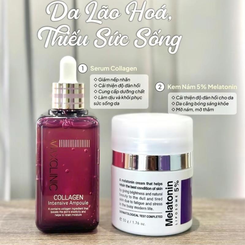[Hàng Công ty] Combo Căng Bóng Dưỡng Sáng, Mờ Thâm Nám Sạm, Căng Bóng, Chống Lão Hoá [ Keo Ong Vita 10 + Melatonin5%] Maxclinic Skincare Làm Đẹp Da Serum 4