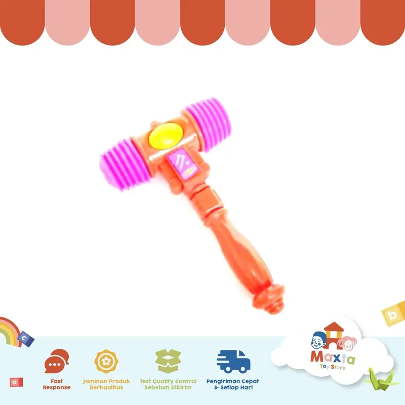 Mainan palu / hammer whistle bisa bunyi 5