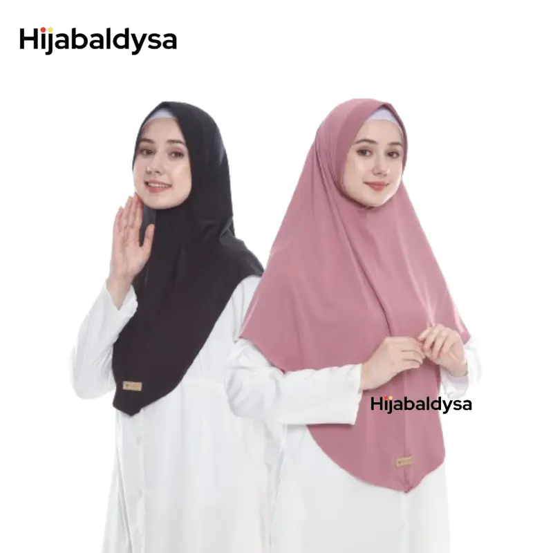Hijab Instan Bergo ALEESHA Santai Sore Hari Bisnis Nyaman Lembut Muslim Kerudung Empat Segi Panjang Segitiga 1