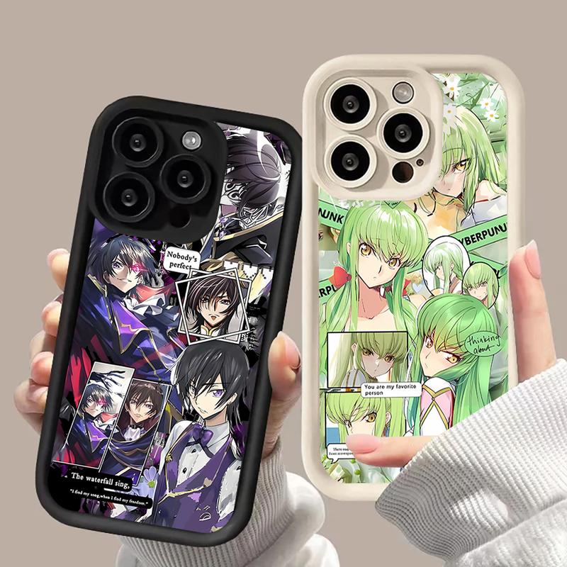 Anime C-Code Geass Phone Case for iPhone 12 11 13 14 15 16 Max Pro Plus ...