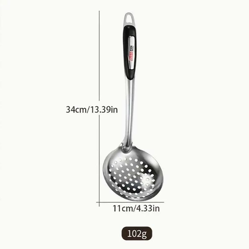 Product Introduction of Stainless Steel Kitchen Cooking Utensils Set, 4 Count/set Including Spatula & Slotted Spatula & Spoon & Colander Spoon, Kitchen Cooking Utensils for Home Use 1