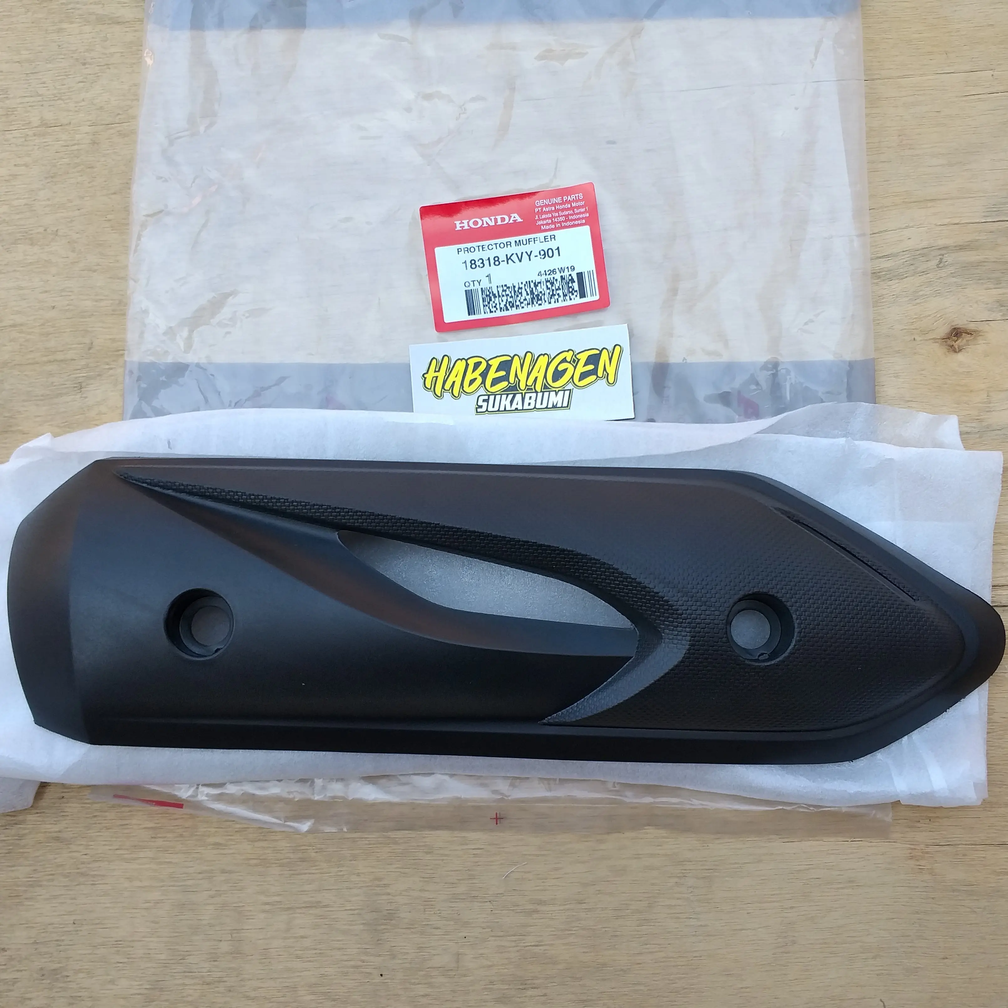 cover tutup pelindung tameng knalpot honda beat awal lama old karbu non fi ORIGINAL AHM Motor Motorcycle