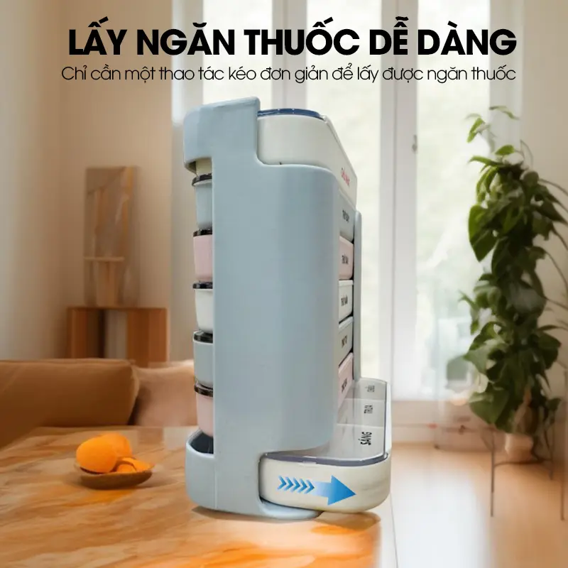 [LADOHOME] Hộp chia thuốc 3 buổi 7 ngày LH-2037 nhỏ gọn tiện dụng mang theo đi học du lịch công tác 3