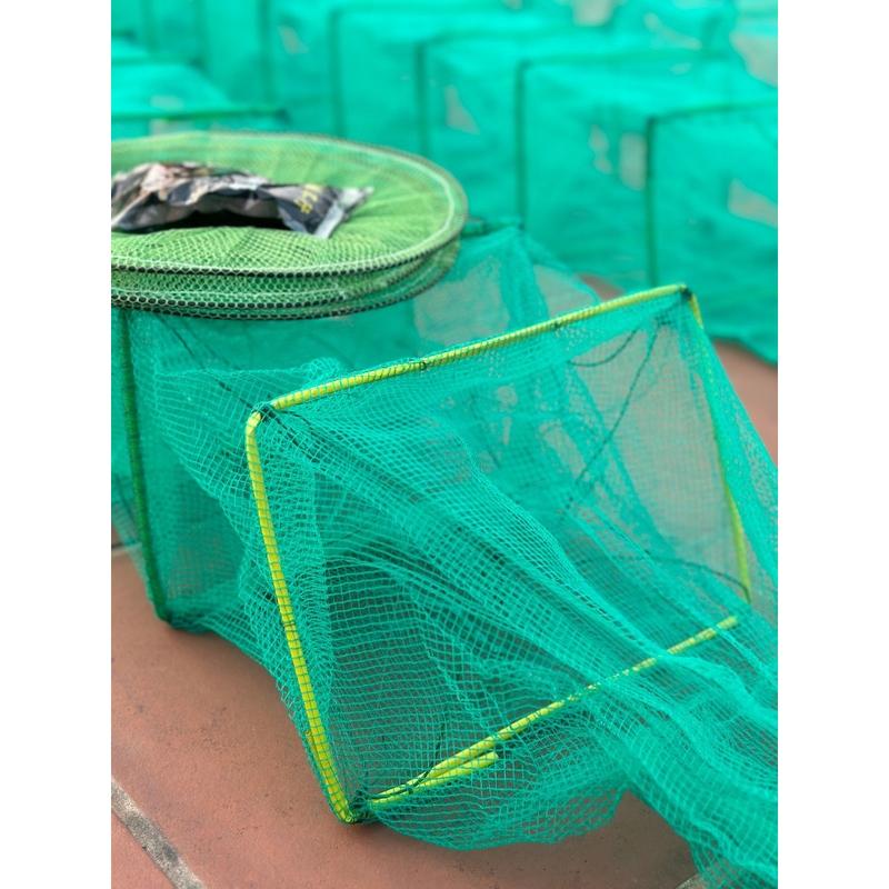 Product Introduction of ( Tặng 1 Gói Mồi ) Lồng Bát Quái Bắt Tôm Tép, Cua, Cá, Lươn Trạch; Kích Cỡ Khung 20 x 30cm. Chiều Dài 4m5 - 8m, Mắt Lưới 3mm Giá Rẻ Đi Câu Bắt Cá Fishing Câu Cá Fish Mồi Nam 7
