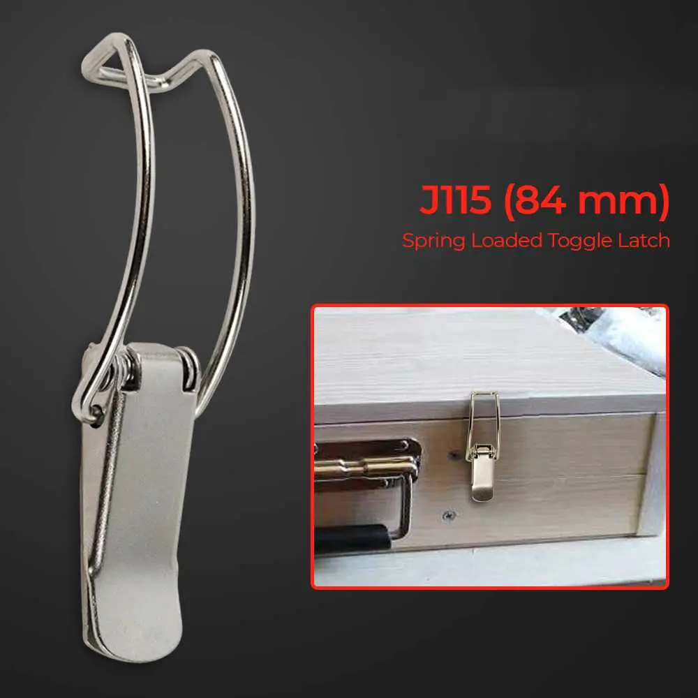 HALOJAJU Kaitan Peti Gerendel Spring Loaded Toggle Latch Catch Hasp - KAK-J